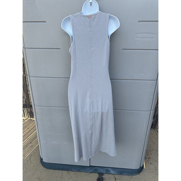 Lunya Restore fitted Pullover Midi Tank dress ambient heather Gray Sz L - Picture 9 of 15